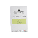 Makaibari Tea Treasures Silver Green Darjeeling Green Tea - 50gm, 1.7 Ounce, 25 Envelope Tea Bags | USDA Certified Premium Loose Long Leaf Green Tea - Medium Caffeine Loose Leaves
